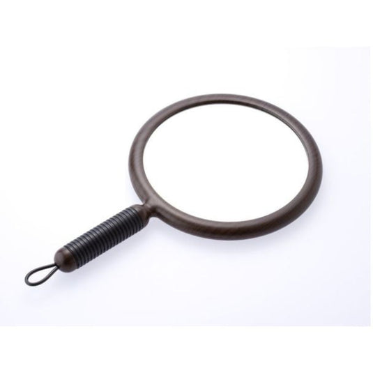 Round Hand Mirror – Wood Grain DB (Made in Japan)