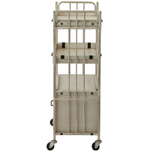 Shabby Chic Line Antique Wooden Wagon DIAN Type Box (2 color choices)