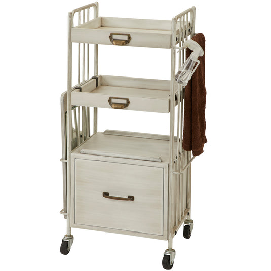 Shabby Chic Line Antique Wooden Wagon DIAN Type Box (2 color choices)