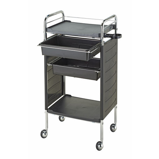 C-262 Salon Trolley with Dryer Holder (Made in Japan, Pre-Assembled) – Available in 4 Colors