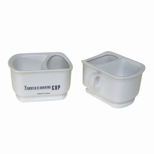 Rustic Shaving Cup – White