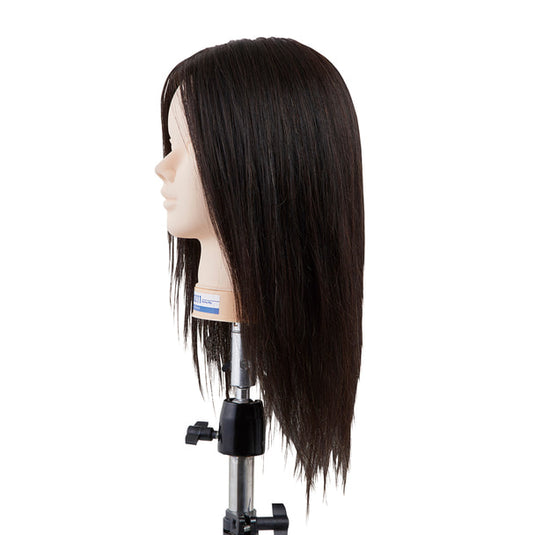 Mannequin Practice Head BG211 (100% Human Hair, No Make Up)