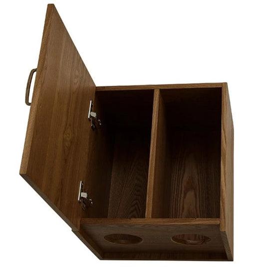 ShabbyChic Natural Wood Back Shampoo Cabinet RENE-B (Top and bottom set) Antique Brown