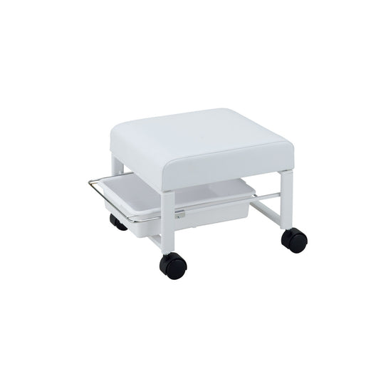 Foot Care Stool – 1 Tier (White)