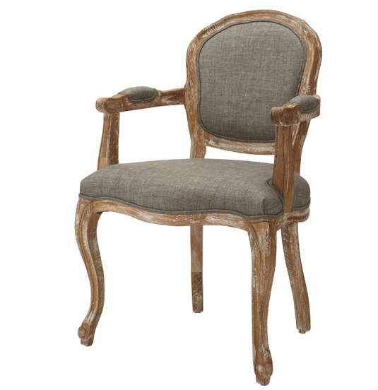 Shabby Chic Styling Chair Luminous - Ash Brown