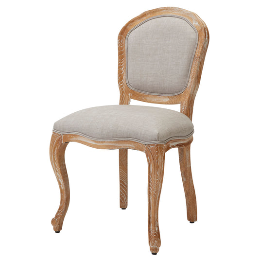 Shabby Chic Styling Chair Luminous Armless Type - Ash Grey