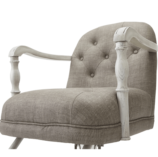 Shabby Chic Styling Chair Chalon (2 colors + 8 base options)