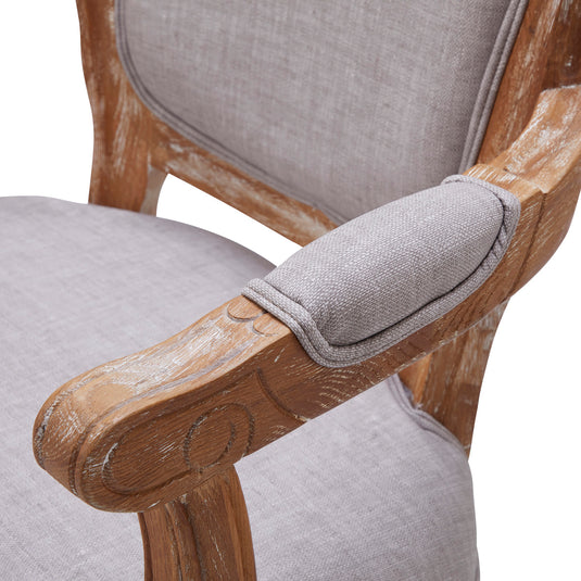 Shabby Chic Styling Chair Luminous - Ash Grey