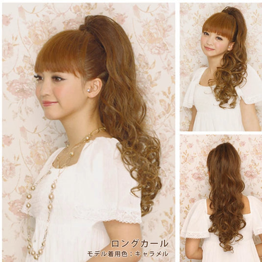 Clip Pony Long Curl Available in 9 Colors