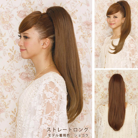 Clip Pony Straight Long Available in 9 Colors