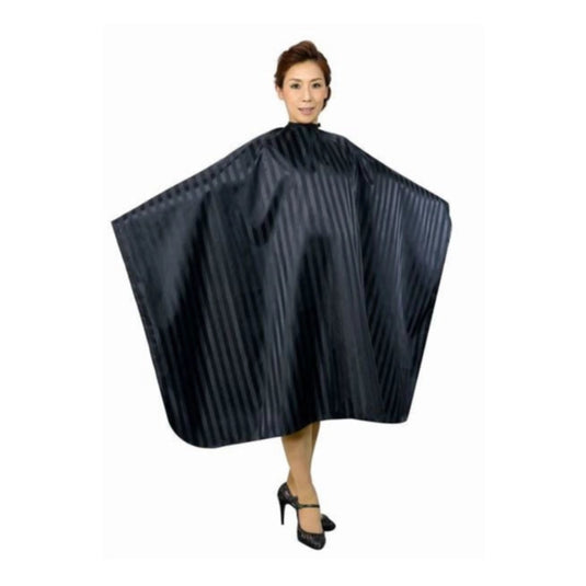 EXCEL No. 4340 Striped Hair Dye Cloth (Sleeveless) Made in Japan, Black