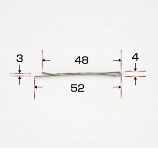 Nishida Stainless Steel Bobby Pins (Silver / 50 pcs)