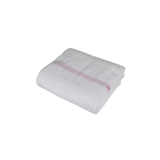 Maruharu Antibacterial Red-Stripe Towel (Made in Japan) 34×90cm, 360 Monme, Set of 12