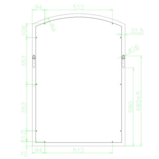 Styling Antique Mirror Champagne Gold (Regular Size)