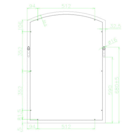 Styling Antique Mirror - Champagne Gold (Regular Size)