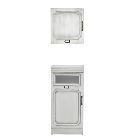 Shabby Chic Wooden Back Shampoo Cabinet RENE-B (Lower Unit) WH W420