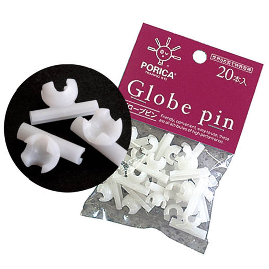 PORICA Globe Pins, 20 pins x 6 packs
