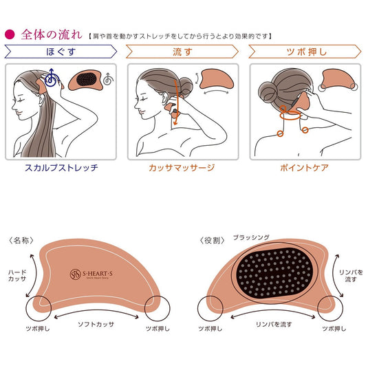 Scalp Gua Sha Brush (Set of 2, Without Leaflet)