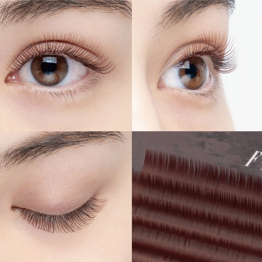 Flat Matte Lash Deep Rouge [J curl, thickness 0.15, length MIX