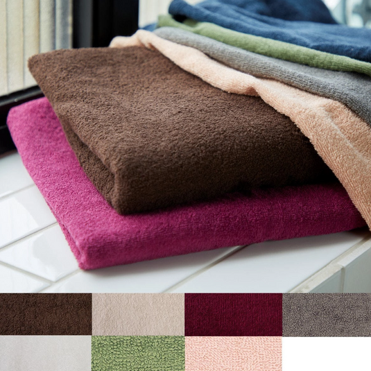 Luxury Pile Fabric Bath Towel (L) 90x150cm (12 color choices)