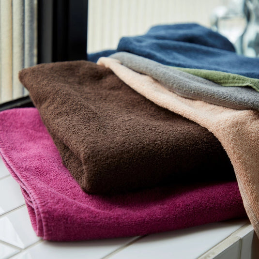Luxury Pile Fabric Bath Towel (L) 90x150cm (10 color choices)