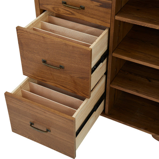 Shabby Chic Wooden Antique Register Counter VICTOIRE-900 Antique Brown