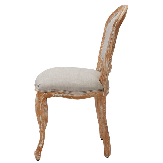 Shabby Chic Styling Chair Luminous Armless Type - Ash Grey