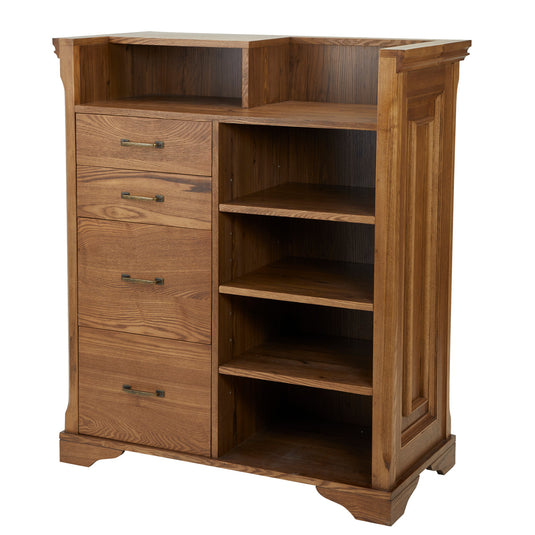 Shabby Chic Wooden Antique Register Counter VICTOIRE-900 Antique Brown