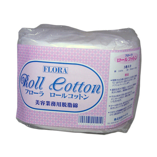 FLORA Roll Cotton (5 cm × 18 m × 3 Rolls)