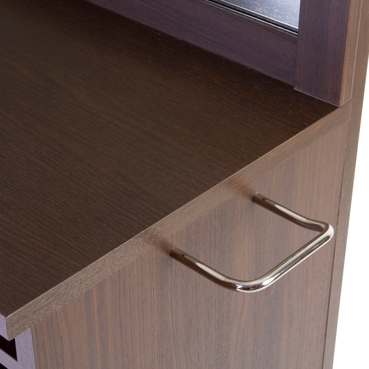 Board Dresser TH with Electrical Outlet Dark Brown