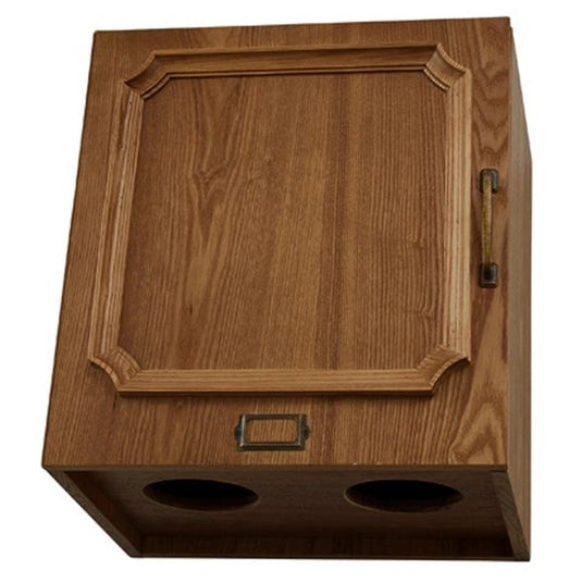 ShabbyChic Natural Wood Back Shampoo Cabinet RENE-B (Top and bottom set) Antique Brown