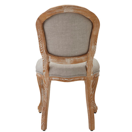 Shabby Chic Styling Chair Luminous Armless Type - Ash Grey
