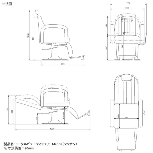 Total Beauty Chair Marion