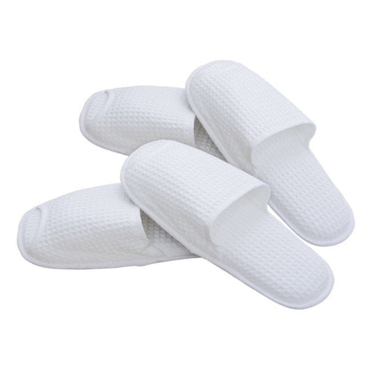ORIENTALISM Waffle Slippers – Front-Open Type (2 Pairs)
