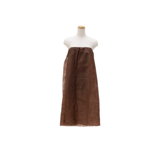 ECO Paper Gown – Front-Open Type (50 pcs / Dark Brown)