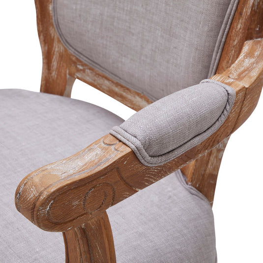 Shabby Chic Styling Chair Luminous - Ash Grey