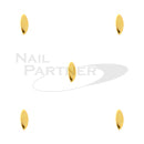 Clou Flat studs Leaf G 1x2mm 100 pcs