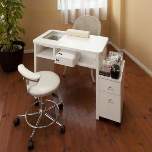 Low-Rebound Stool with Foot Ring & Backrest (Japan-Made) - Available in 3 Colors