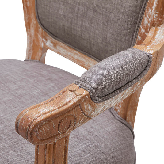 Shabby Chic Styling Chair Luminous - Ash Brown