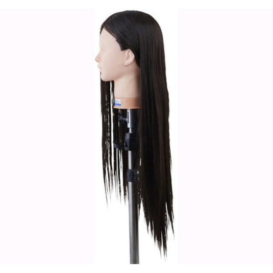 Mannequin Practice Head BG220 Black (100% Heat-Resistant Fiber)