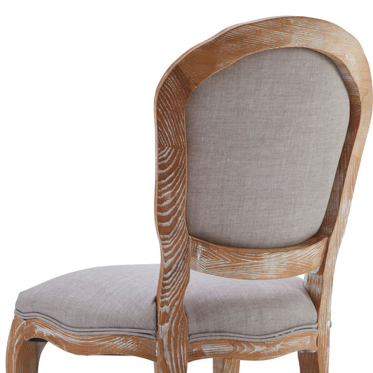 Shabby Chic Styling Chair Luminous Armless Type - Ash Grey