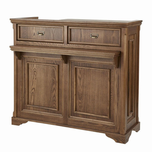 Shabby Chic Wooden Antique Reception Counter VICTOIRE-1200 – Antique Brown