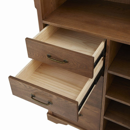 Shabby Chic Wooden Antique Reception Counter VICTOIRE-1200 - Antique Brown