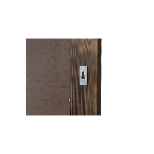 Natural Wood Old Wood Mirror Dark Brown (Made in Japan) (Available in 2 sizes)