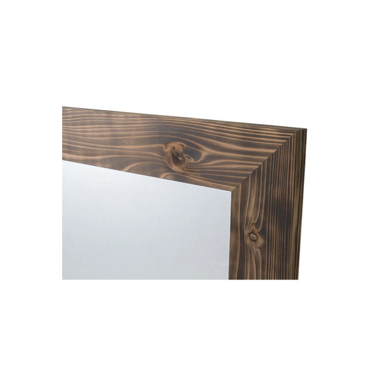 Natural Wood Old Wood Mirror Dark Brown (Made in Japan) (Available in 2 sizes)