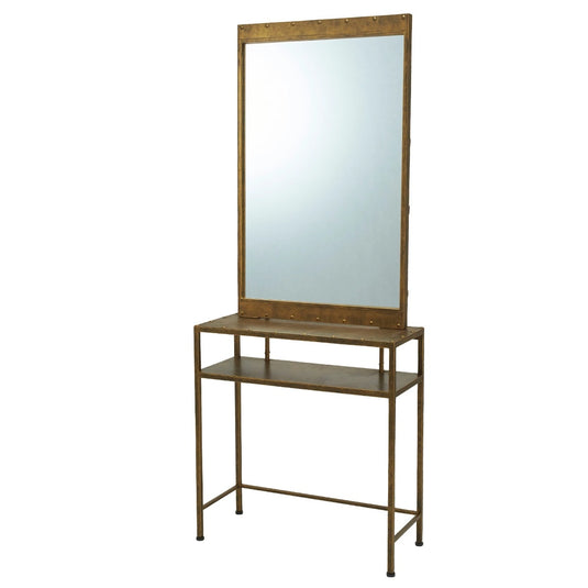 Antique Iron Dresser (Aged Finish) (Available in 2 Colors)