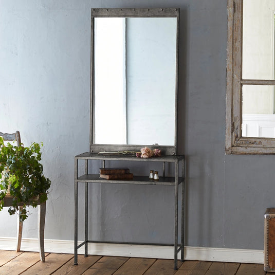 Antique Iron Dresser (Aged Finish) (Available in 2 Colors)