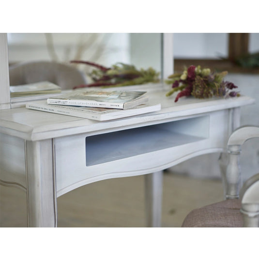 Shabby Chic Natural Wood Single-Sided Dresser MARIE II White