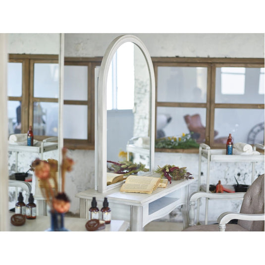 Shabby Chic Natural Wood Single-Sided Dresser MARIE II White