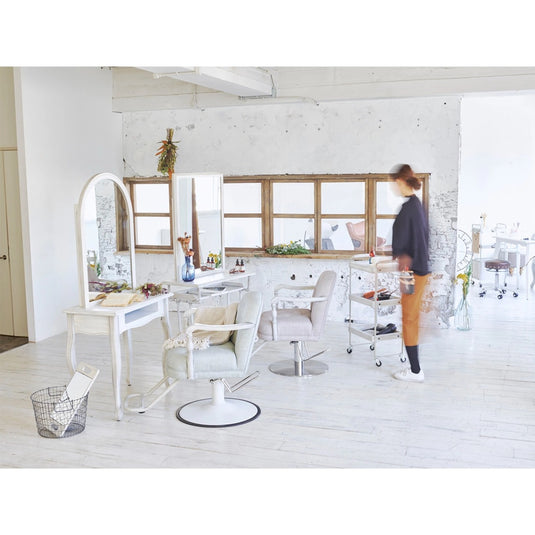 Shabby Chic Natural Wood Single-Sided Dresser MARIE II White